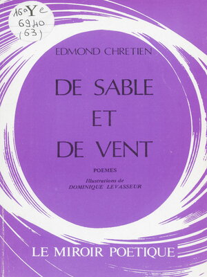cover image of De sable et de vent